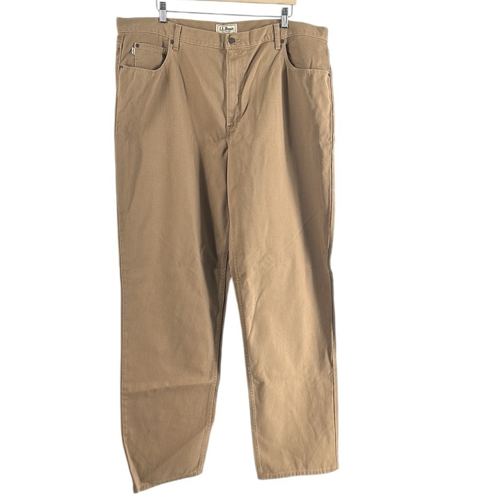 L.L. Bean jeans relaxed fit brown denim big and tall sz 44 x 36
